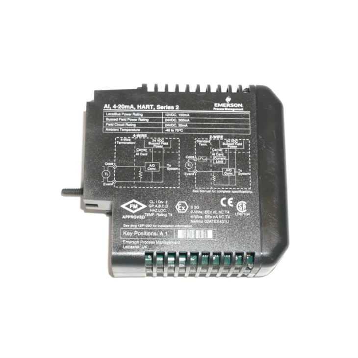 Emerson KJ3222X1-BA1 AI, 8-Channel, 4-20 MA, HART Series 2 Redundant Card