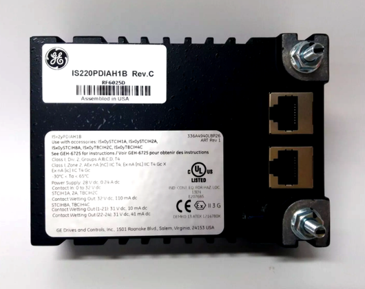 GE IS220PDIAH1B 24 Discrete Inputs Board GE IS220PDIAH1B 24 Discrete Inputs Board